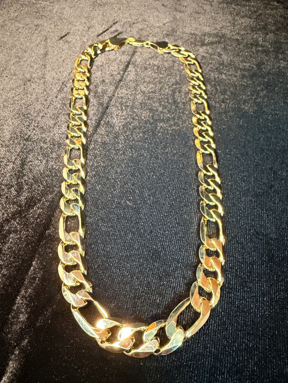 Figaro 20in 12MM 14K Stamped Gold Filled Necklace. BRAND NEW. STATEMENT PIECE